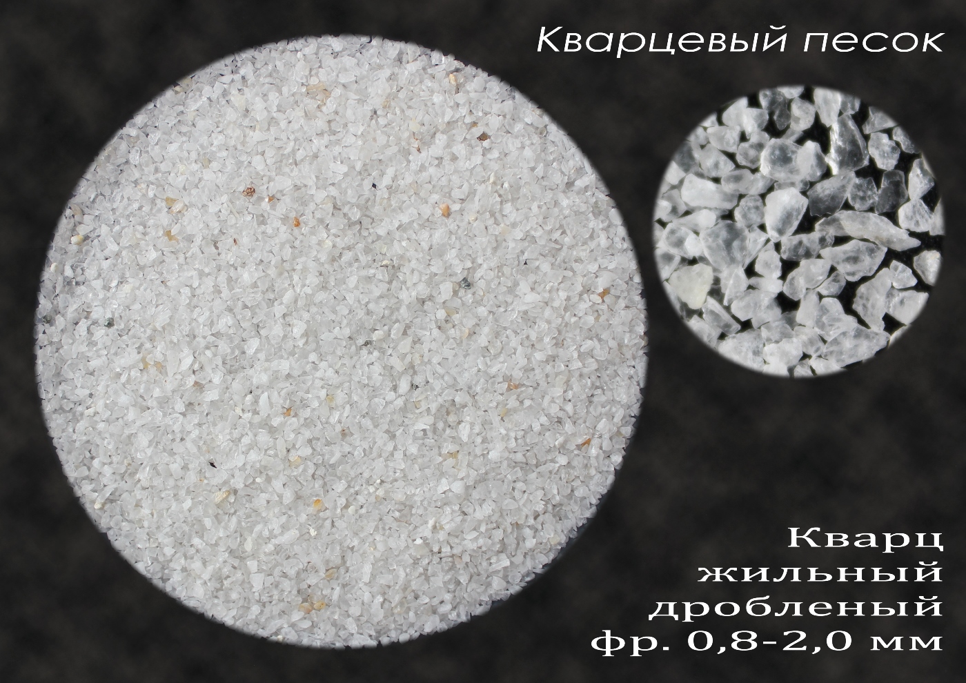 КУПИТЬ:  песок дробленый (кварц МКО) 0,8-2,0 по 25 кг от 320 .
